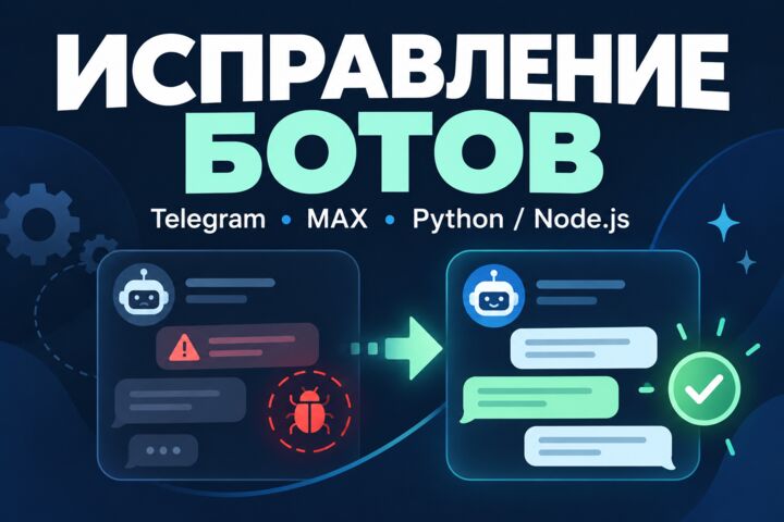 Исправление Telegram- и MAX-ботов на Python / Node.js