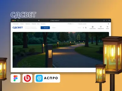 Разработка интернет-магазина СДСВЕТ с интеграцией каталога светотехнической продукции, расчетом освещения и оптимизацией клиентского пути для сегментов B2B и B2G.
