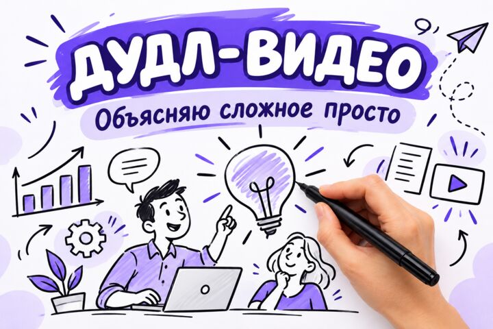 Рисованный ролик для бизнеса, рекламы и обучения