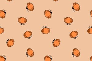 Cute_Pumpkin_seamless_vector_background_rare