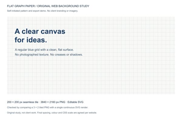 Flat graph paper - original seamless web background study