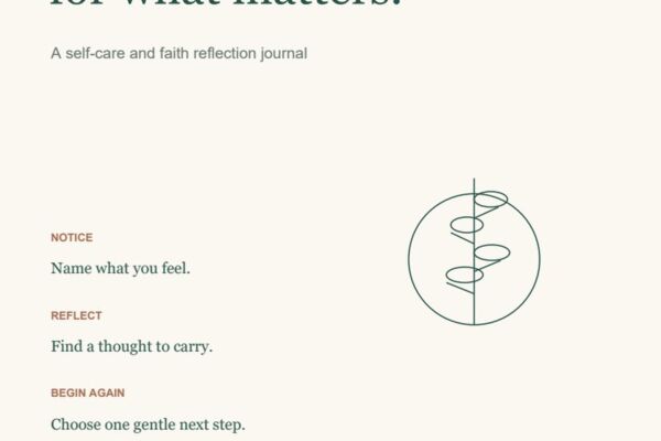 Still & Rooted - original fillable reflection journal demo