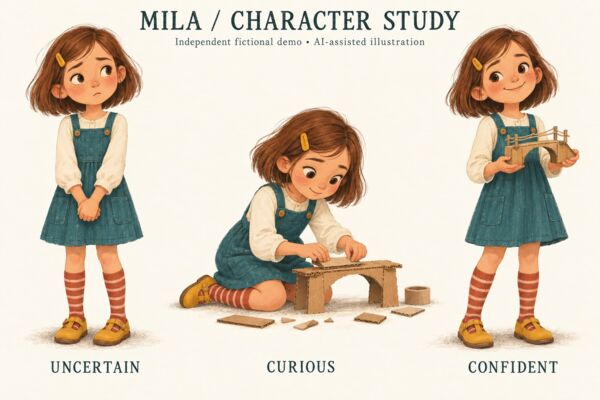 Mila - fictional picture-book character consistency study