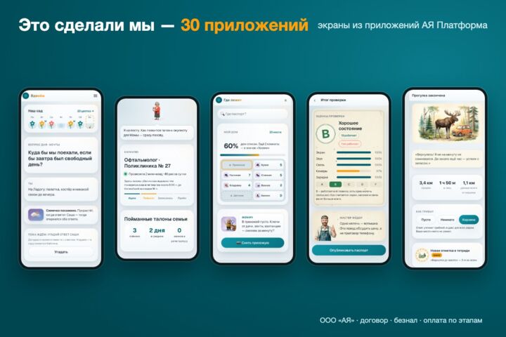 Разработка мобильного приложения под ключ — 30 примеров наших приложений