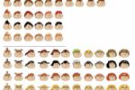 Причёски персонажей в игре Хомячки