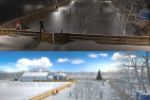 3d дизайн катка в городском парке, Москва