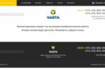 Тестирование сайта VARTA.BY