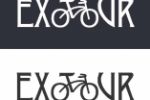 Логотип Exotour в 2х цветовых вариантах