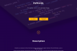 Дизайн и вёрстка сайта PythonQL - новый язык запросов