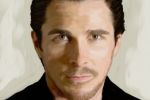 Цифровая живопись, портрет актера "Кристиана Бейла"