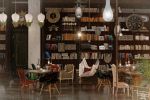 Hipsters Cafe in Moscow (Industrial Loft Retro Cafe-Bar)