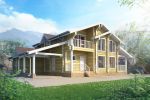 3d rendering/ Lumber house F240