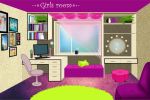 Interior for girls room visualisation