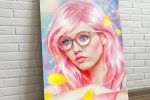 Pink girl (digital art)