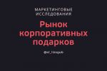 Рынок корпоративных подарков г.Москва