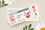 Дизайн билета (флаер) speed dating