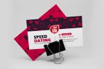 Визитка (двусторонняя) для speed dating