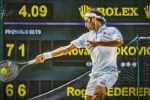 Roger Federer at Wimbledon 2019.