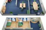 3D иллюстрации, зона WI-FI - гостиница и офис