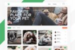 Service for pet lovers web page
