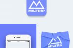 mobile app icon design "Miltrip"