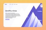 Healthy Sleep Web-page Concept