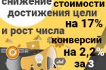 Снижение стоимости достижения цели на 17% и рост числа конверсий
