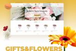 Website creation for online store for the delivery of flowers 