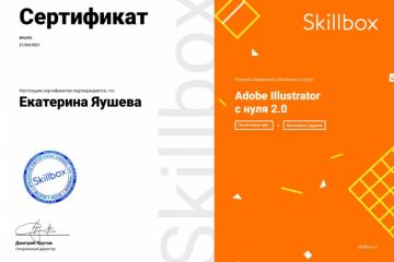 Сертификат об окончании курса "Adobe Illustrator"