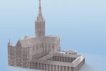 Модель собора Солсбери под печать