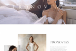 Дизайн сайта свадебных платье Pronovias