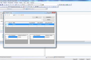 Разработка программы c CRUD БД