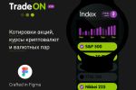 Дизайн интерфейса приложения TradeON для часов Samsung