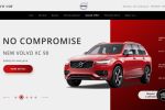 Redesign first screen for Volvo car