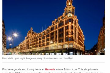 Best 10 London department stores