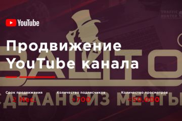 Продвижение YouTube канала Balito - Элитная мебель