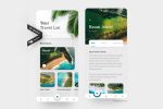 Приложение туристический справочник — дизайн для iOS и Android