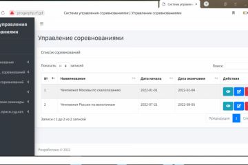 Разработать пользовательский интерфейс для работы с БД