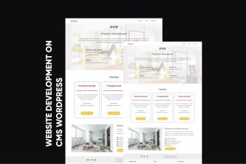 Сайт отделки помещений Arivxe на Wordpress