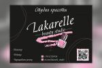 Рекламный лист для салона красоты Lakarelle