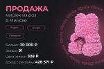 Продажа Мишек из роз в Минске