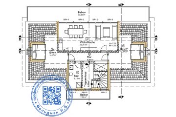 Разработка внутренней планировки дома в Берлине