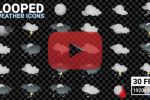 Looped Weather Icons. Night Pack