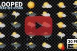 Looped Weather Icons. Day Pack