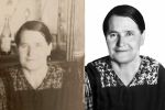 Реставрация фото женщины для памятника (до и после обработки)