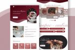 Landing page web site cake