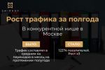 Рост трафика в 3 раза за полгода в конкурентной нише в Москве