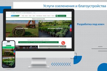 Корпоративный сайт озеленения и благоустройства Dongazon.ru