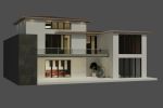 3д-модель жилого здания