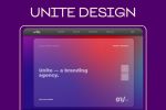 Unite Design - сайт-многостраничник для дизайнерской студии